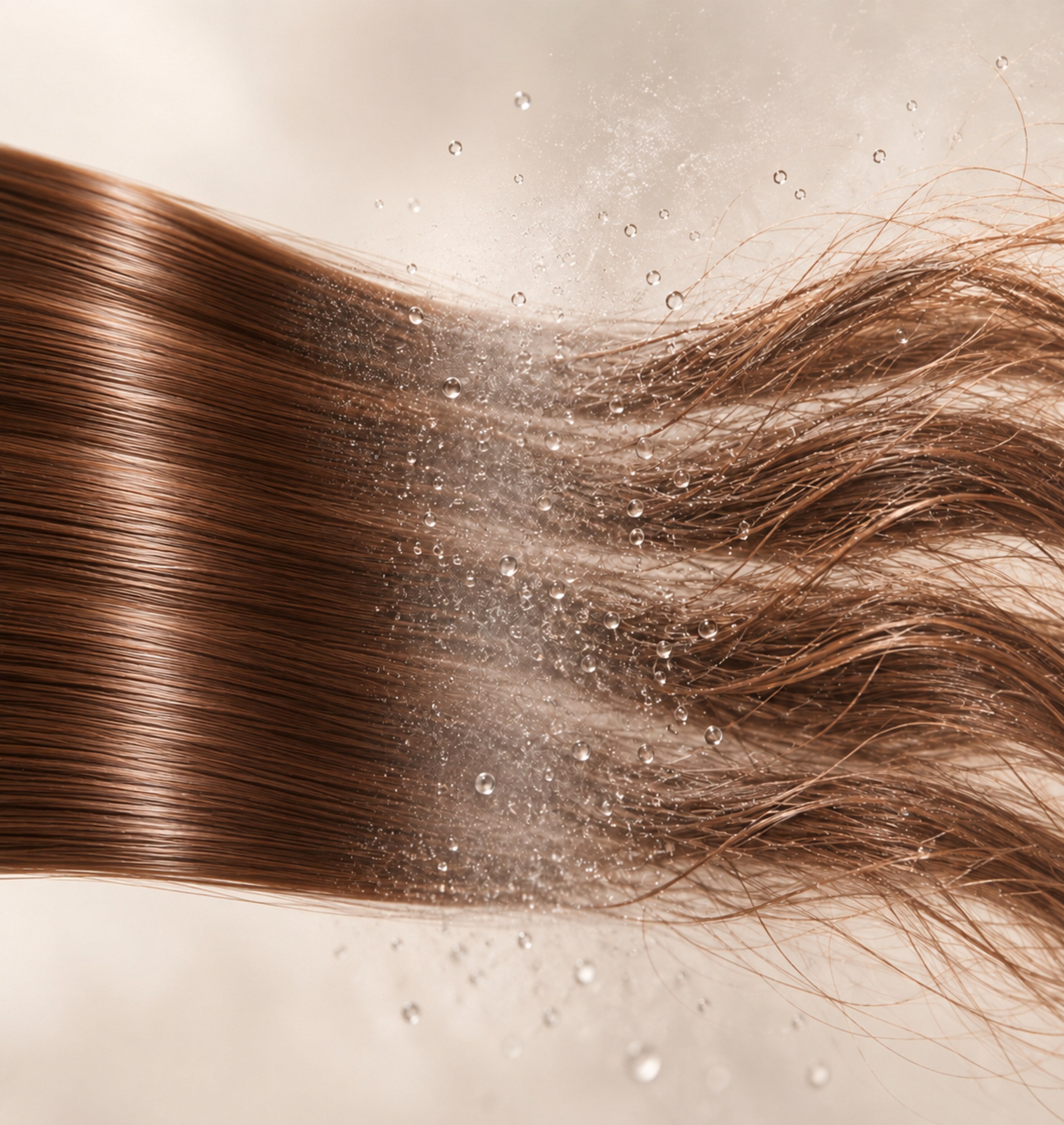 YOUR HAIR ISN’T RANDOMLY FRIZZING. IT’S CHEMISTRY.