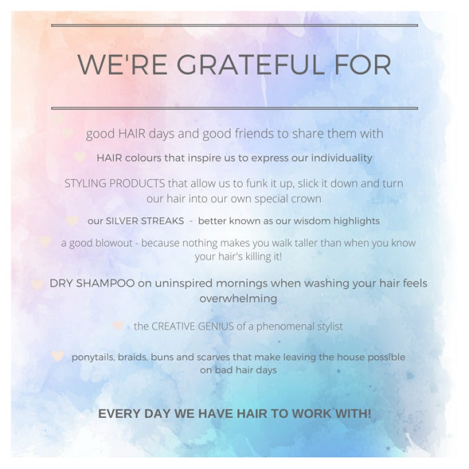 Why we're feeling grateful